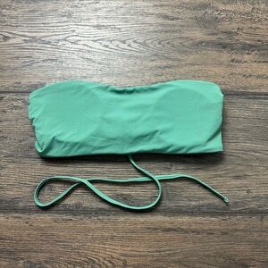 Green Strapless Bikini Top